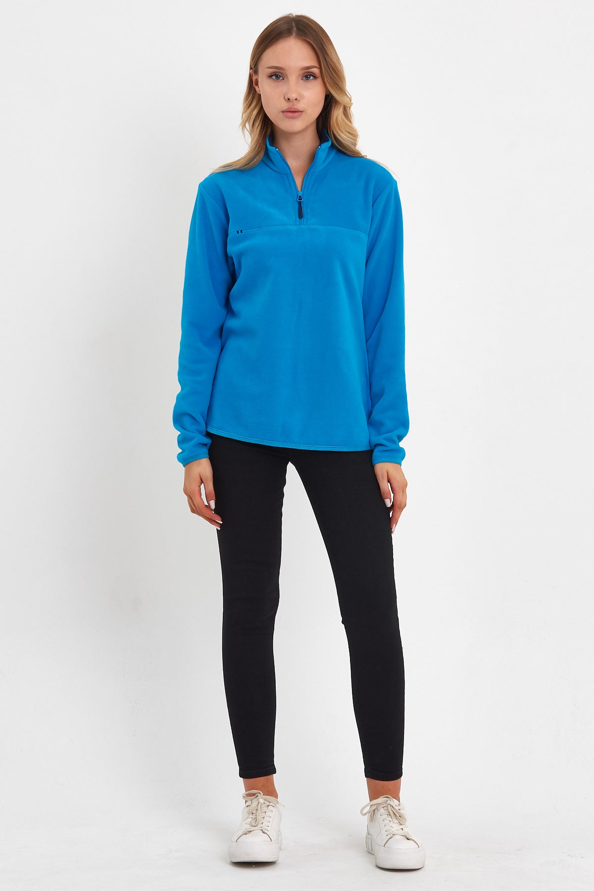 Rodi Half Zipper Stand Collar Fleece Sweatshirt RD24KE057000