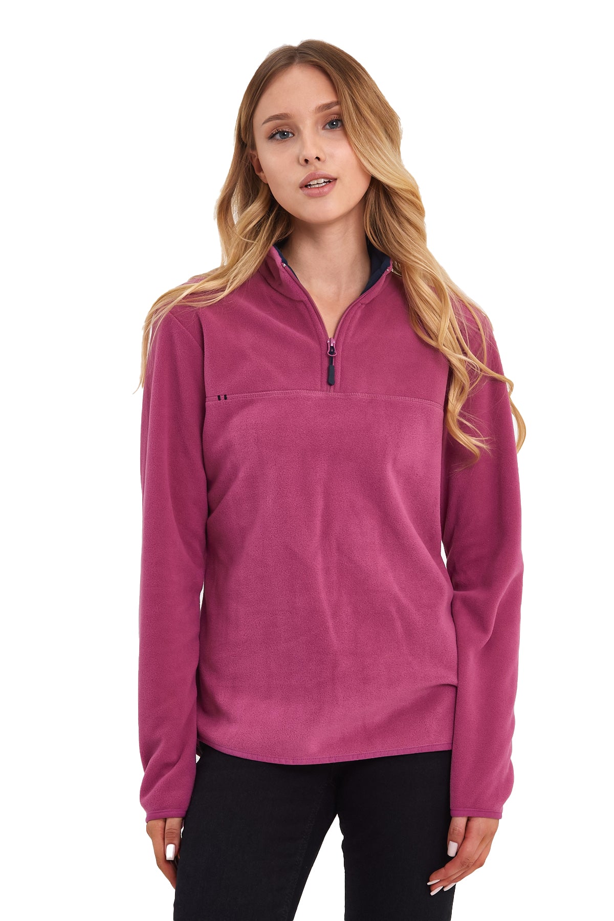 Rodi Half Zipper Stand Collar Fleece Sweatshirt RD24KE057000