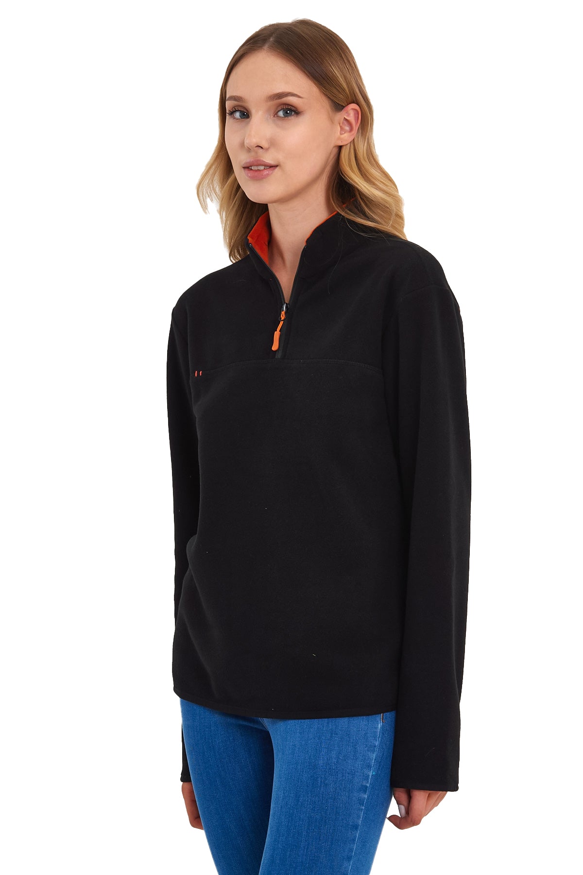 Rodi Half Zipper Stand Collar Fleece Sweatshirt RD24KE057000