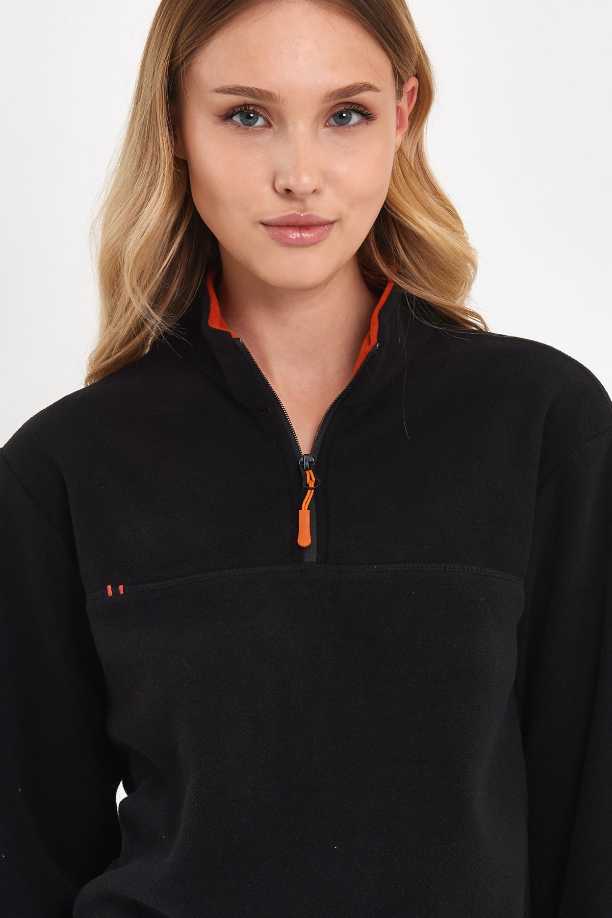 Rodi Half Zipper Stand Collar Fleece Sweatshirt RD24KE057000