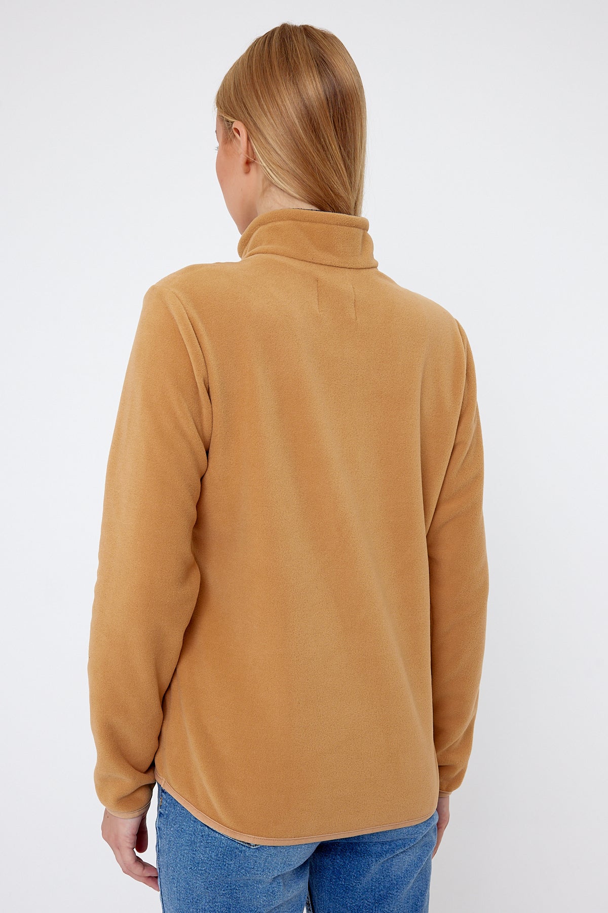 Rodi Half Zipper Stand Collar Fleece Sweatshirt RD24KE057000
