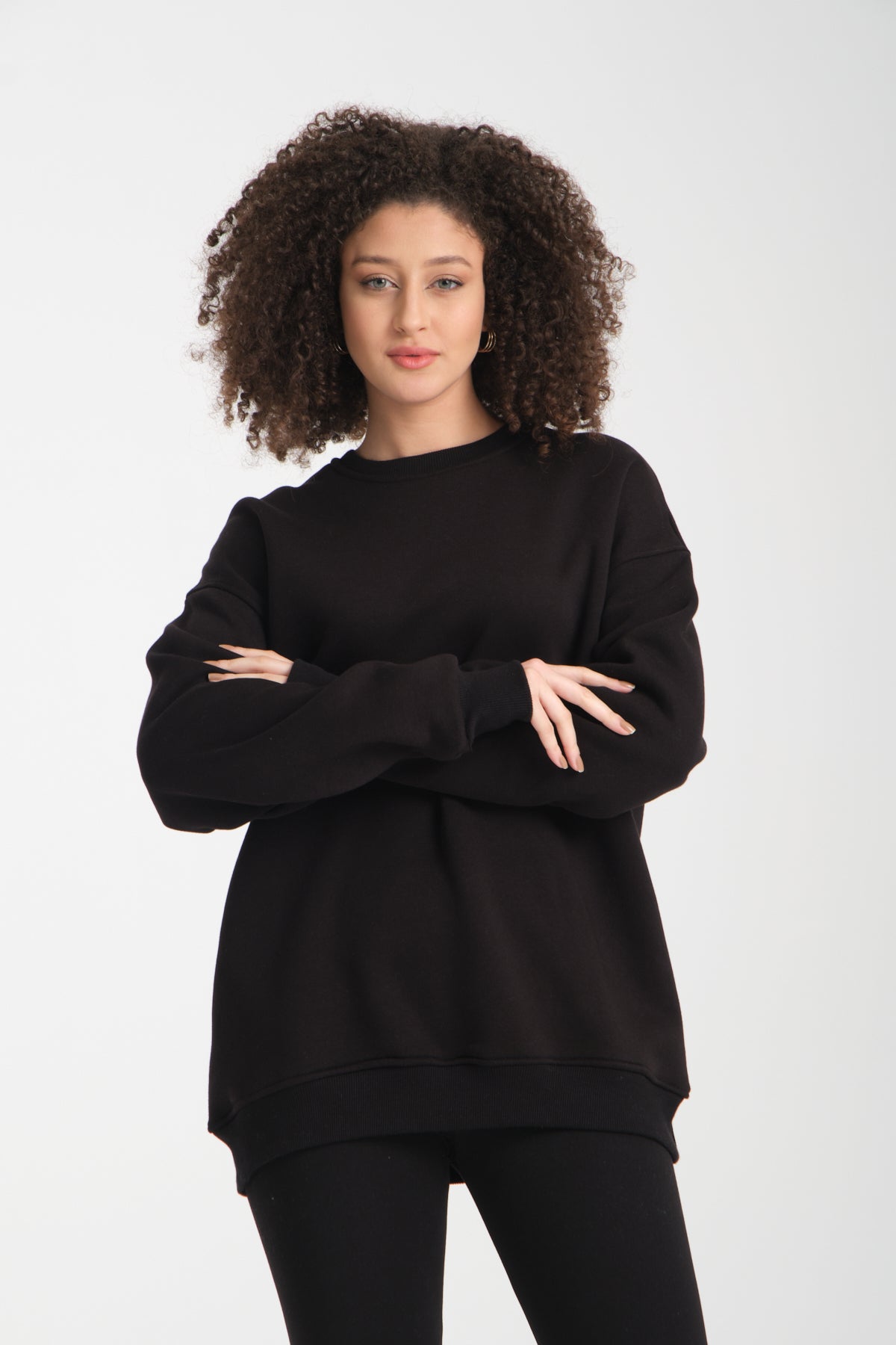 Uzun Kol 3 iplik Sweatshirt BK 1014