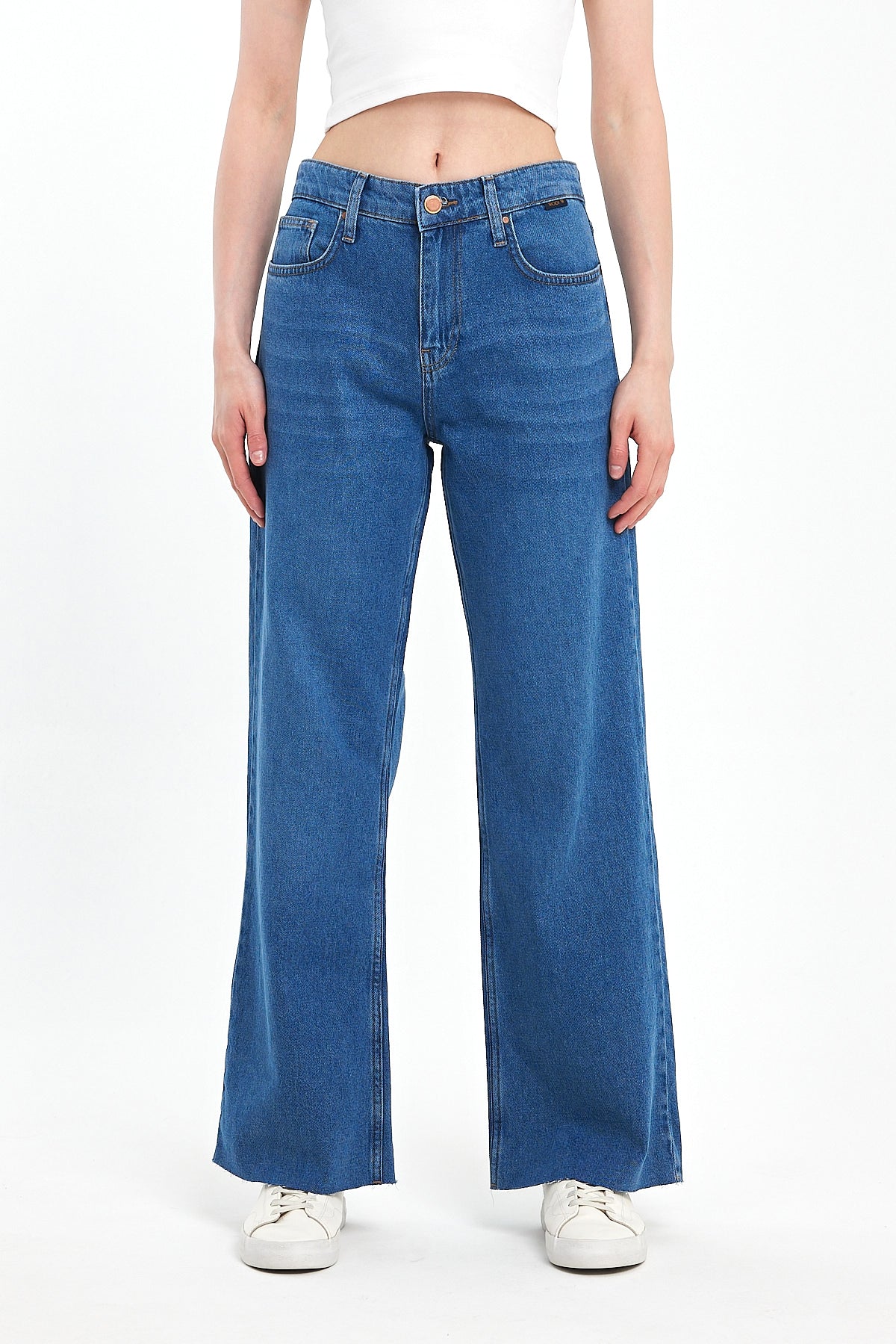 VICTORIA 010 Wide Leg Fit Denim Pantolon 0915