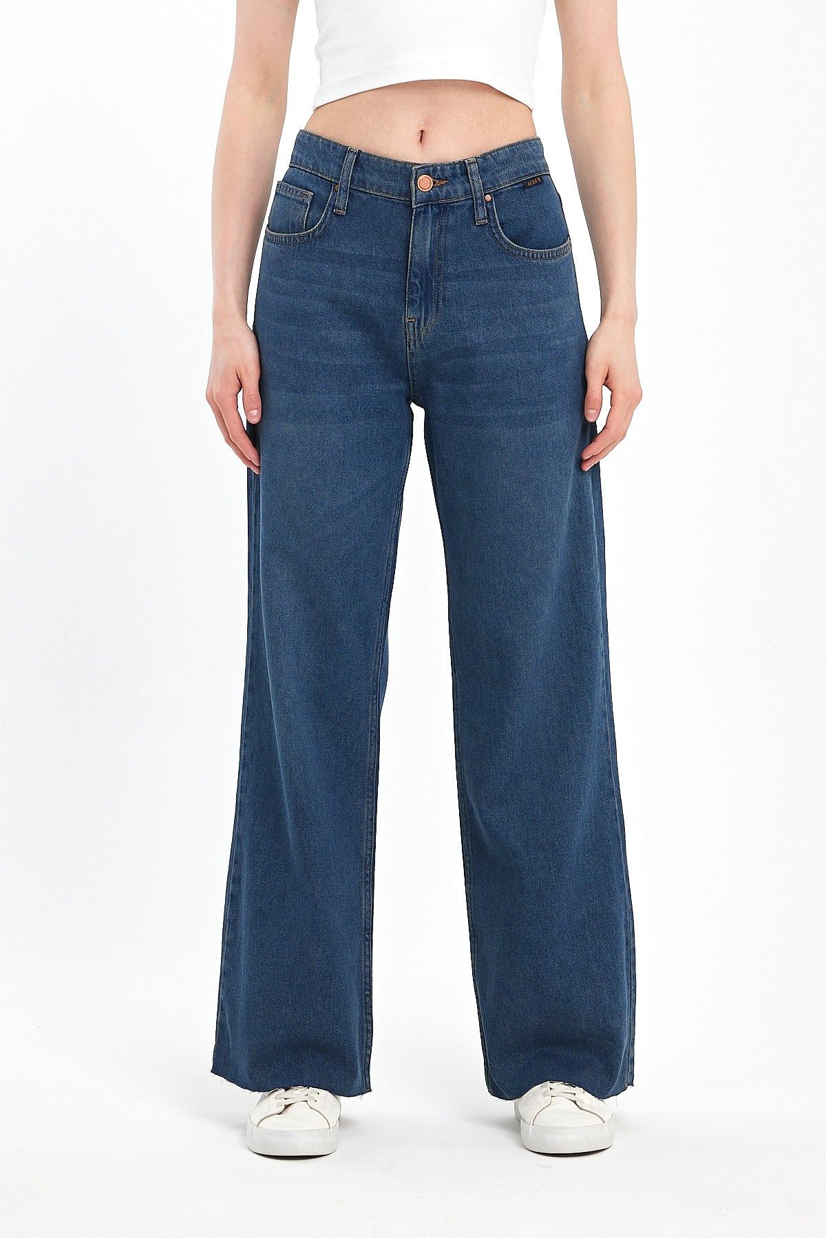 VICTORIA 010 Wide Leg Fit Denim Trousers 0915